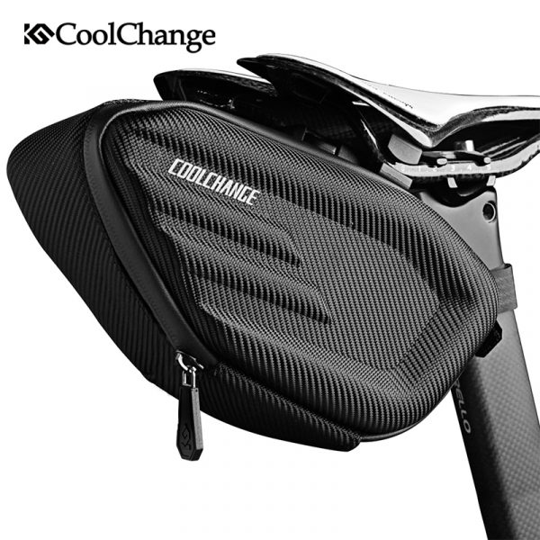 CoolChange Bicycle Saddle Bag Waterproof MTB Bike Rear Bag Reflective Cycling Rear Seat Tail Large Bag Bike Accessories