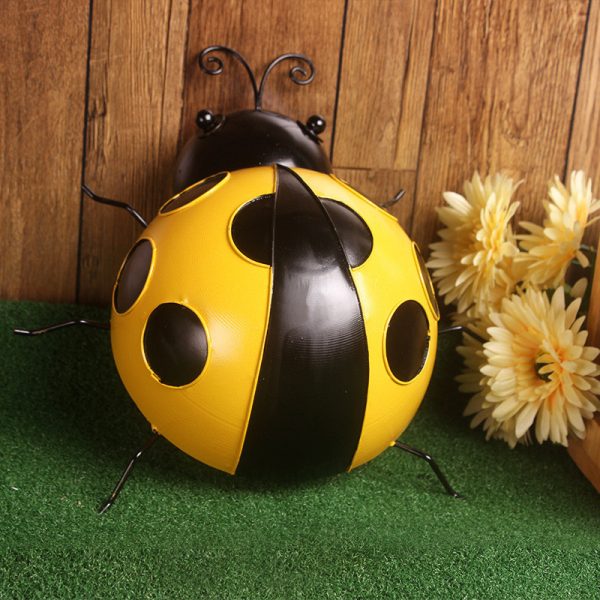 Garden Beetle Art Outdoor Garden Backyard Metal Animal Decoration Gift Backyard Metal Animal Decoration Gift Beetle Ornaments