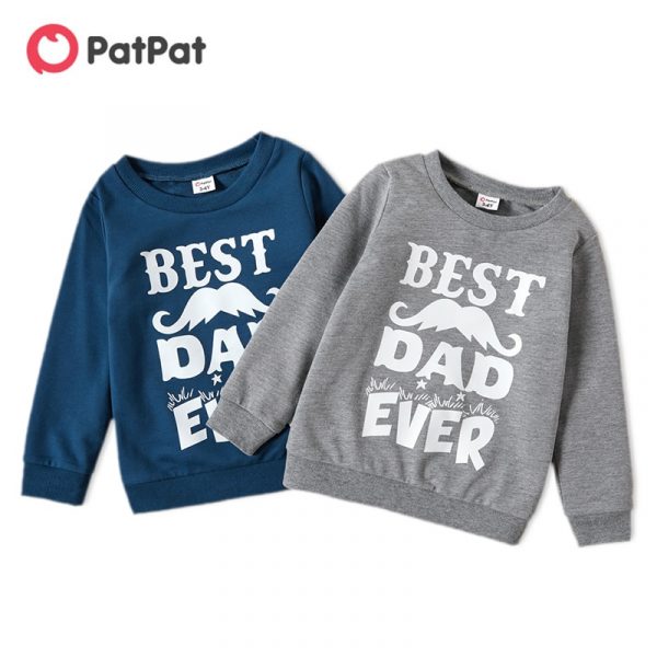 PatPat Toddler Boy Casual Letter Print Tee