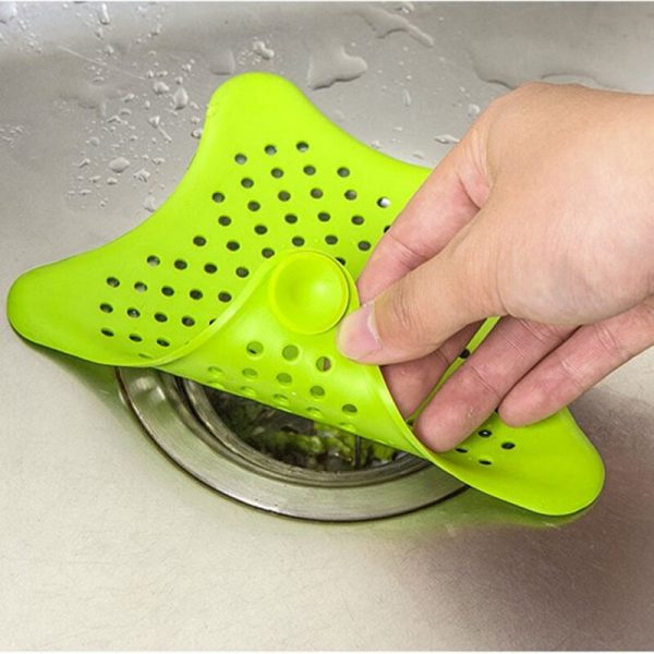 1Pcs Silicone Sink Drain Filter Bathtub Hair Catcher Stopper Drain Hole Filter Strainer For Bathroom Kitchen Toilet Accessories