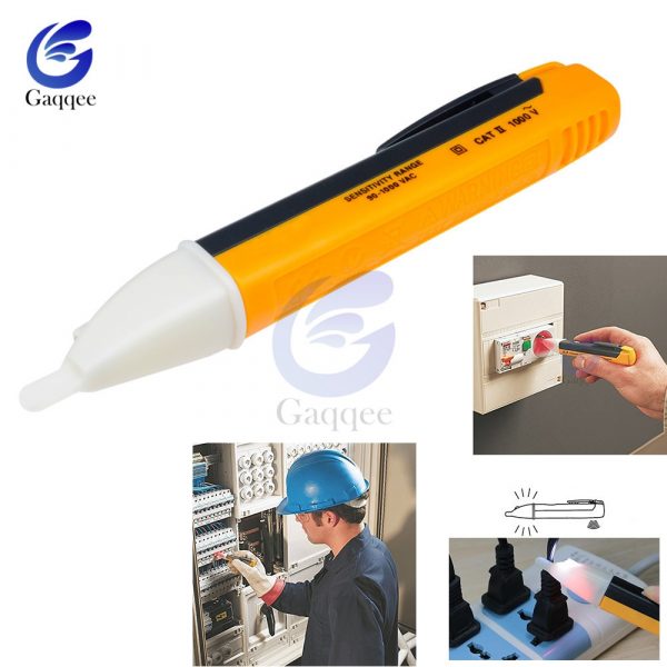 Electric indicator 90-1000V  Non-Contact Socket Wall AC Power Outlet Voltage Detector Sensor Tester Pen LED light AC 110V-220V