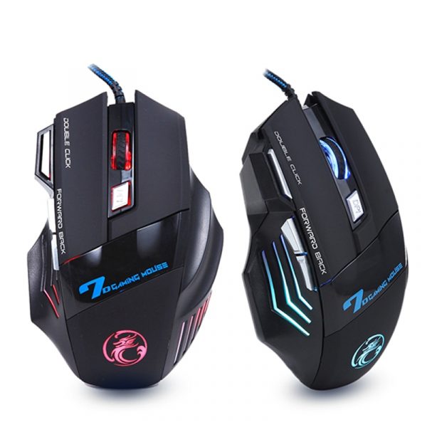 Ergonomic Wired Gaming Mouse 7 Button LED 5500 DPI USB Computer Mouse Gamer Mice X7 Silent Mause With Backlight For PC Laptop