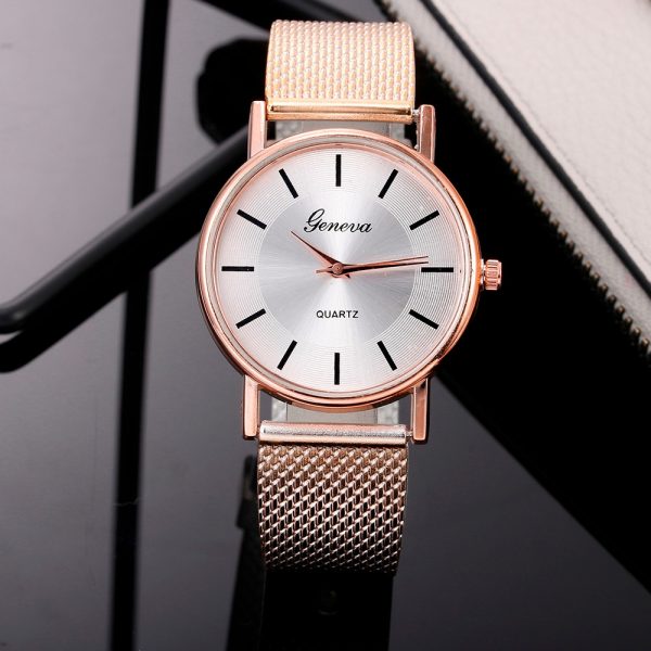 Fashion Woman's Quartz Watch High-end Blue Glass Stylish Distinguished Ladies Watches Reloj Inteligente Mujer Zegarki Damskie