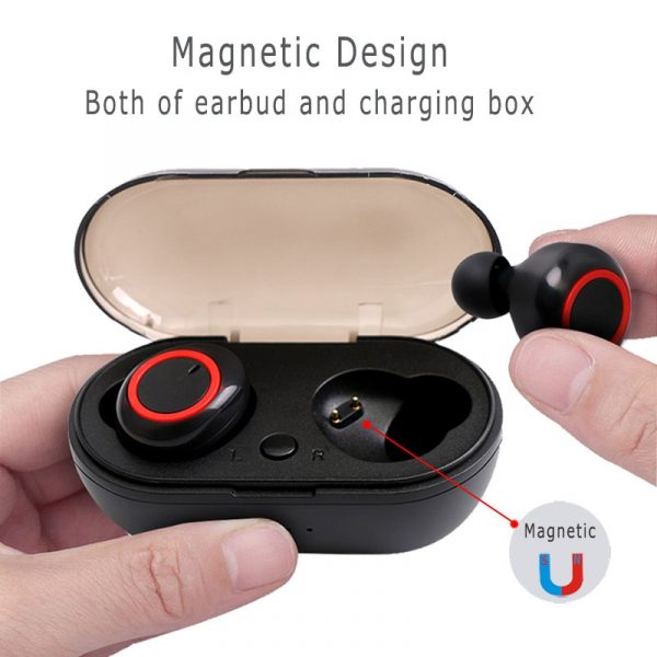 JIMARTI Y50 bluetooth earphone 5.0 TWS Wireless Headphons earphones  Earbuds  Stereo Gaming Headset With  Charging Box for phone