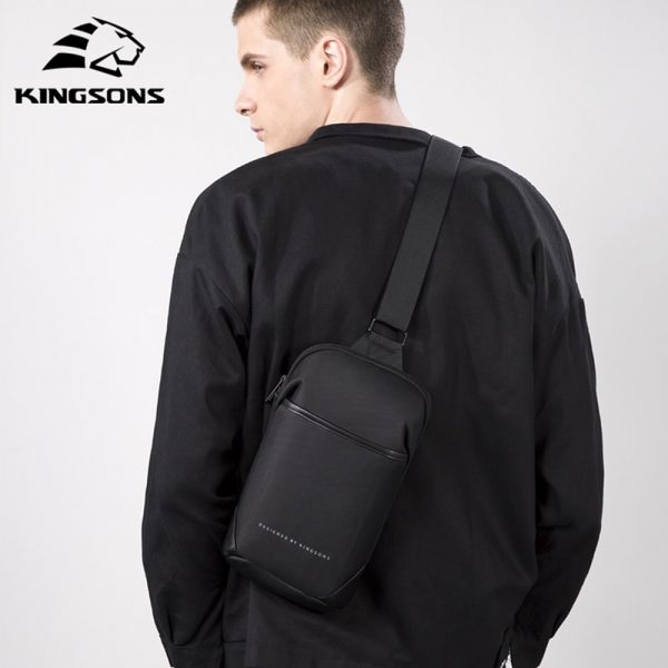 Kingsons New Multifunction Crossbody Bag Anti-theft Shoulder Messenger Bags Male Waterproof Short Trip Chest Bag Pack