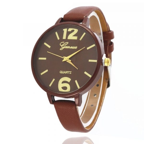 Luxury Wrist Watches Fashionable casual women Quartz Watch Small strap Big Dial Women Wathes  Ladies watch relogio feminino