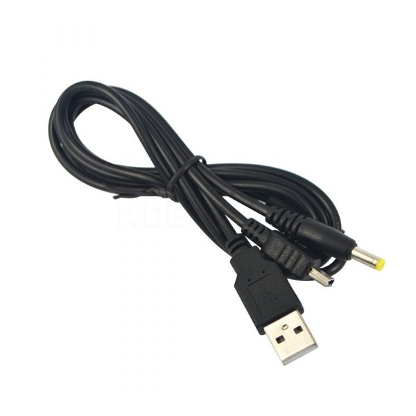 Newest 2 in 1 USB Data Cable + Charger Cable Cord For PSP 2000 3000 Gaming Accssories