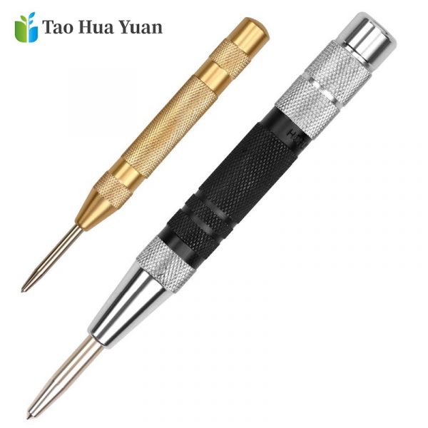 Tao Hua Yuan Super Strong Automatic Centre Punch and General Automatic Center Punch Adjustable Spring Loaded Metal Drill Tool AA