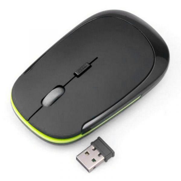 Wireless Mouse 2.4Ghz Photoelectric Silent With USB Adapter Optical Ergonomic Gaming Mouse Photoelectric For All Computer 1PC